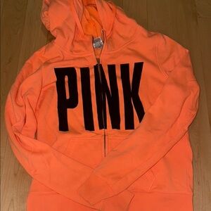 Victoria's Secret Orange Zip-Up Hoodie